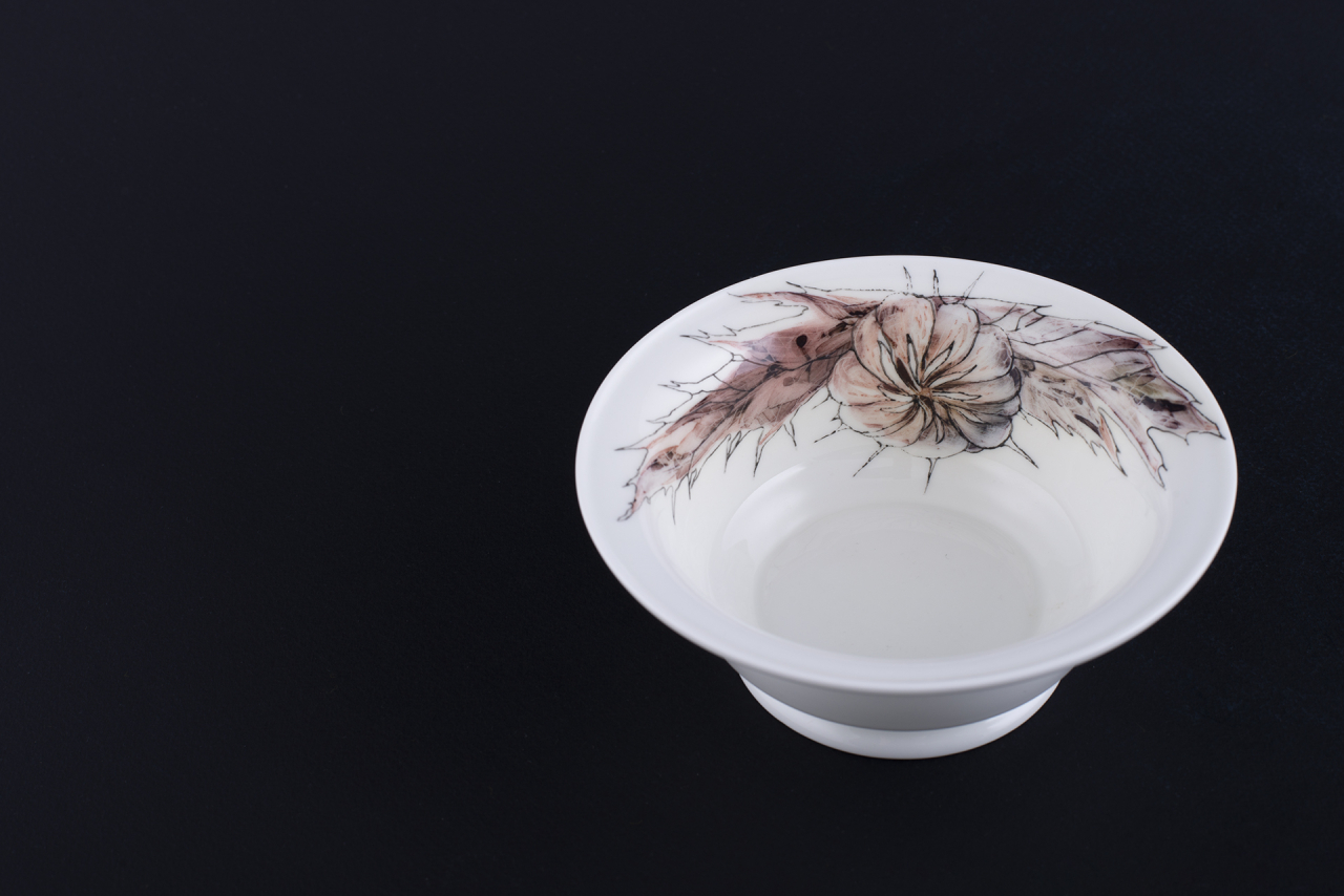 Салатник круглый Медвежья колючка на форме Александрия  арт 60.13549.00.1, 