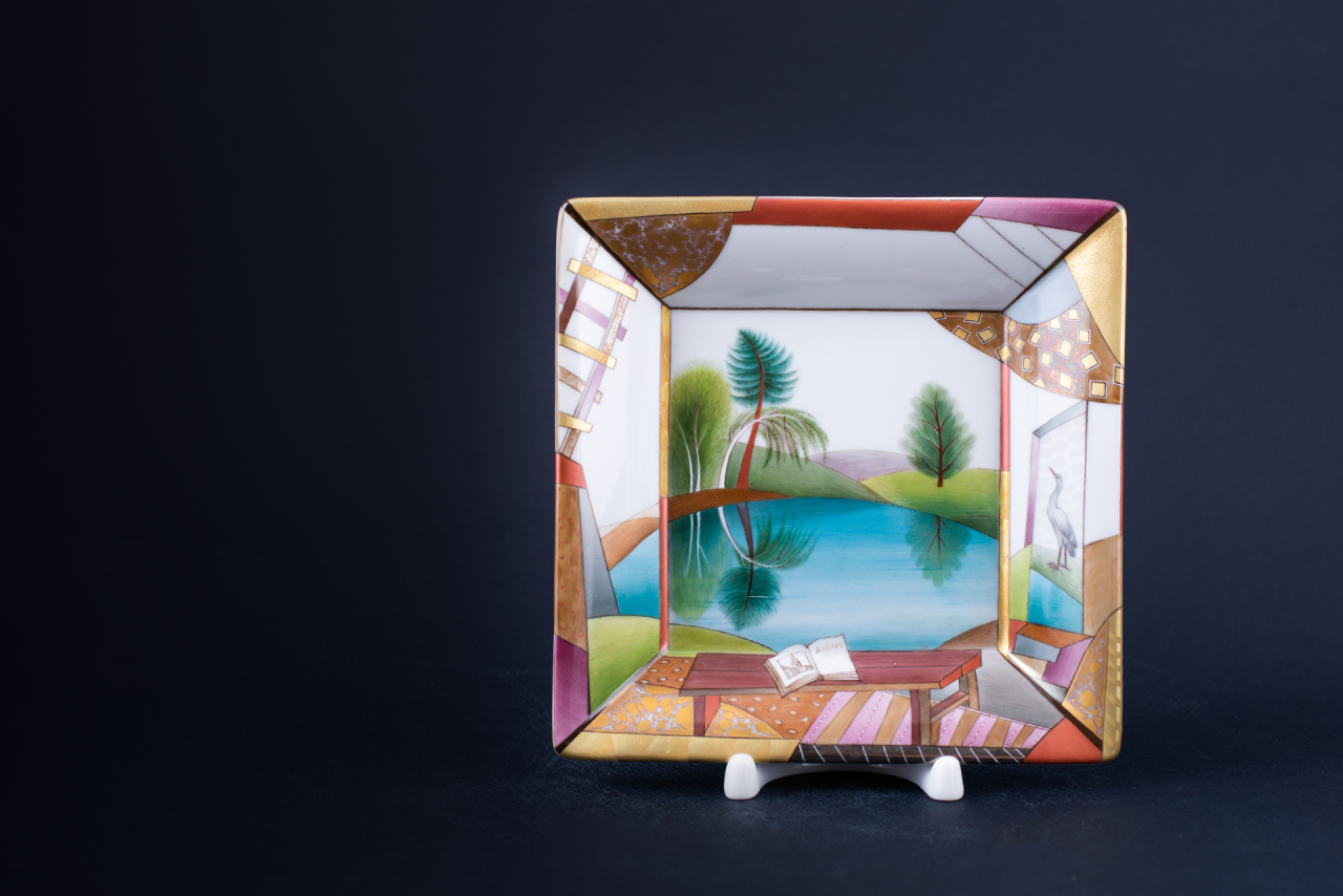 Тарелочка для мелочи Озеро, на форме Европейская, арт 60.04948.00.1, 