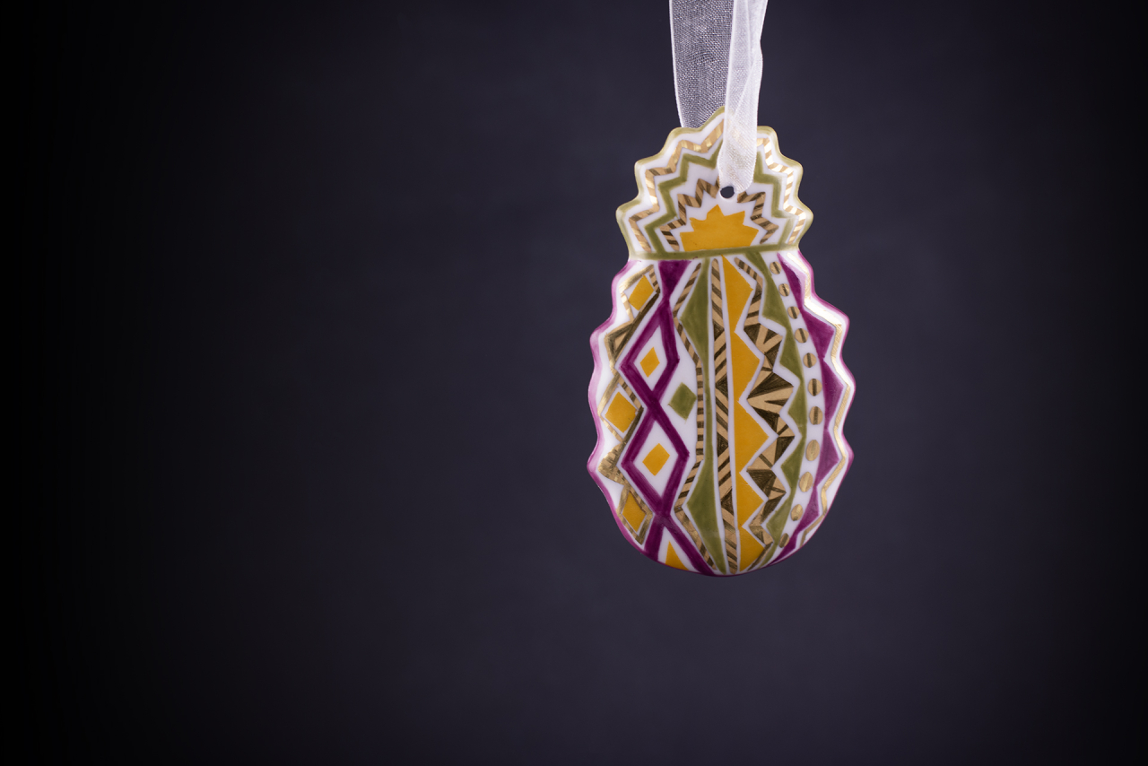 Елочная игрушка Ананас Экзотический, арт 60.14692.00.1, 