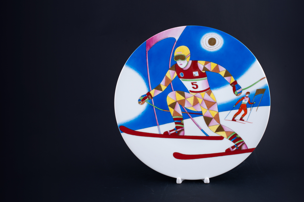 Декоративная тарелка Горные Лыжи на форме Extra Vatel, арт 60.07694.00.5, 