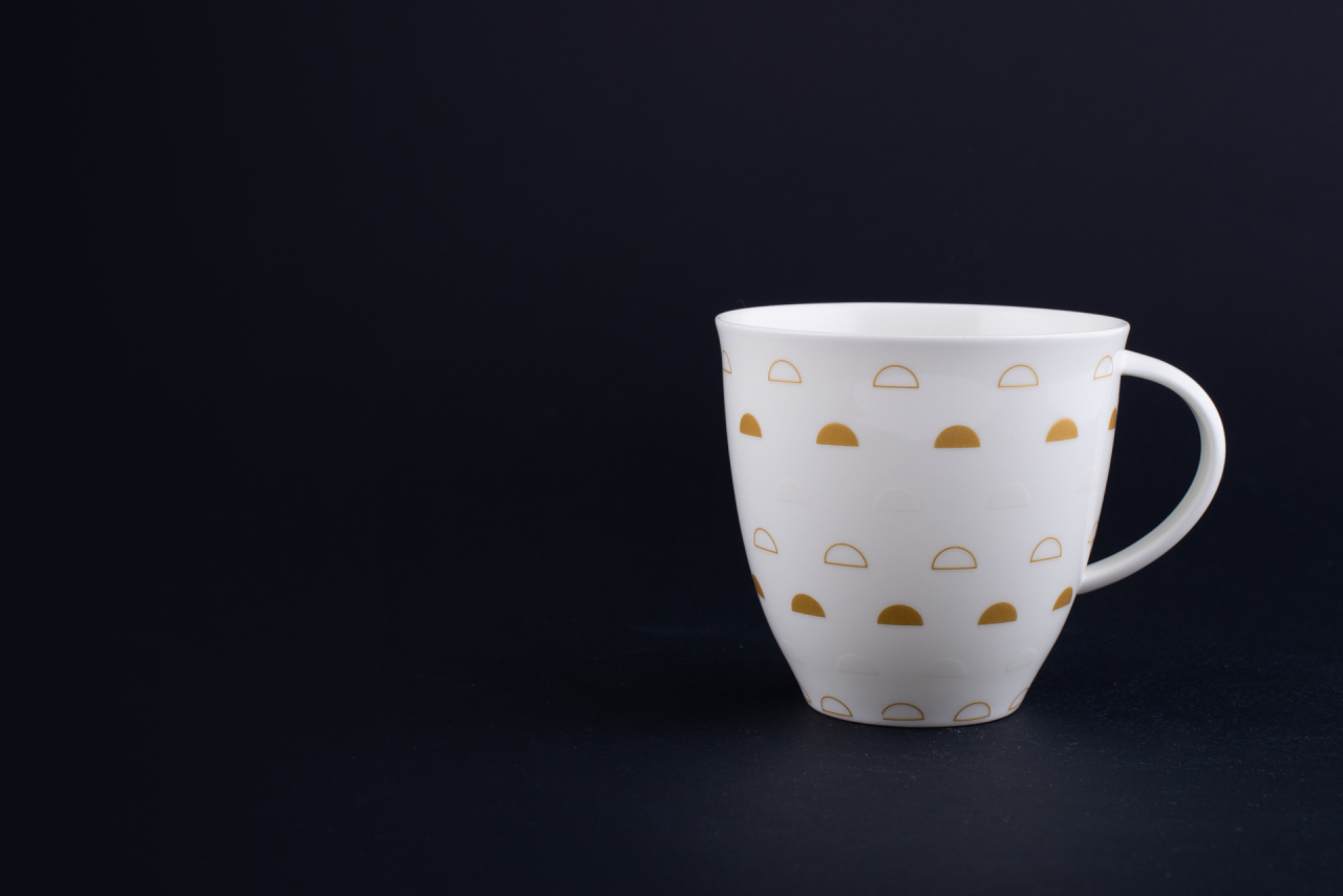 Чашка чайная Крем-брюле на форме Оливия, рисунок 3, арт 60.15933.00.1, 