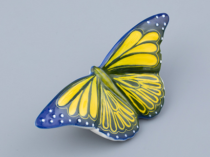 Скульптура форма Бабочка среднего размера, рисунок Ультрамарин, арт. 82.47280.00.1