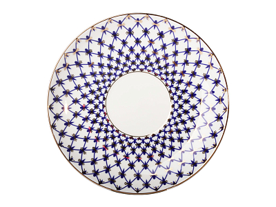 Сервиз чайный форма Купольная рисунок Кобальтовая сетка, 6 персон 14 предметов, арт. 81.21513.00.1