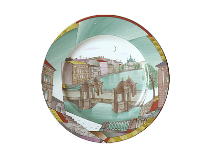 Подарочный набор декоративный 270 мм форма Европейская-2 рисунок Фонтанка.Белая ночь арт. 81.25639.00.1