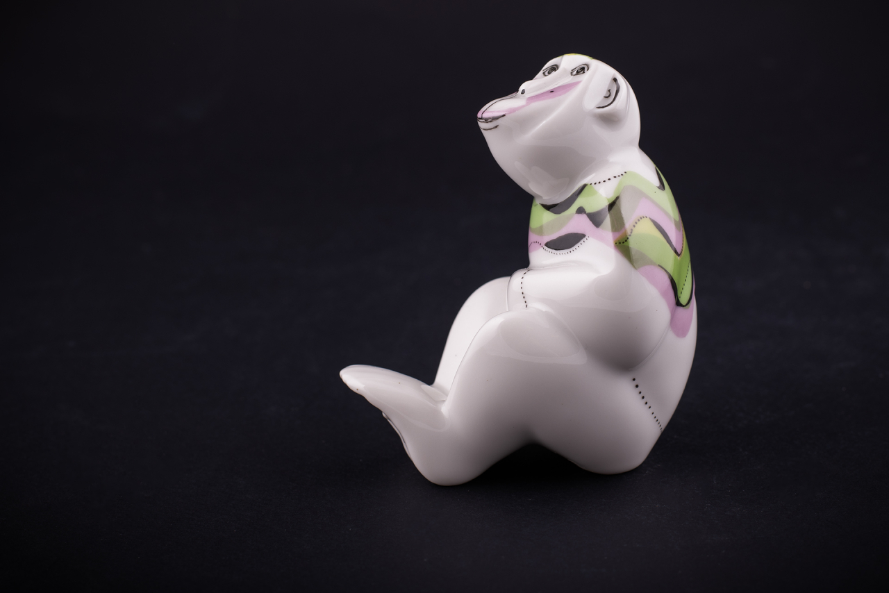 Скульптура Monkey, Зеленая шаль арт 62.09307.00.1, 