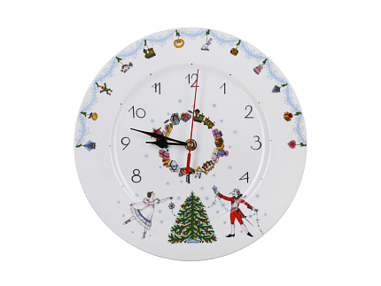 Часы декоративные 270 мм форма Европейская 2 рисунок Щелкунчик арт. 81.24783.00.1