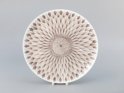 Блюдо круглое 310 мм форма Восточная рисунок Aloha Bungalow, арт. 80.40054.00.1