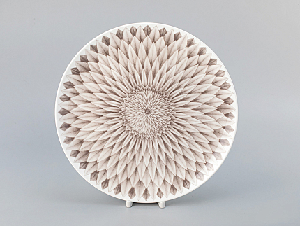 Блюдо круглое 310 мм форма Восточная рисунок Aloha Bungalow, арт. 80.40054.00.1