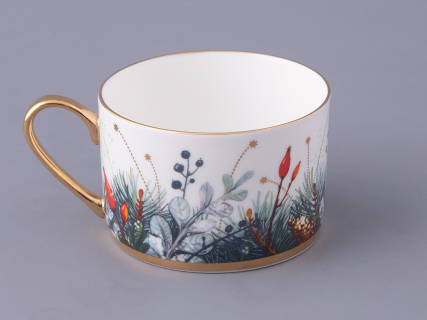 Чашка с блюдцем 250 мл форма Идиллия рисунок Календа, арт. 81.30758.00.1, 