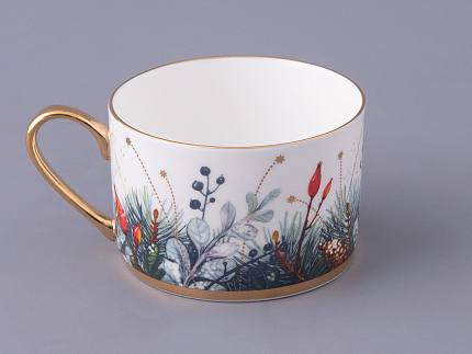 Чашка с блюдцем 250 мл форма Идиллия рисунок Календа, арт. 81.30758.00.1