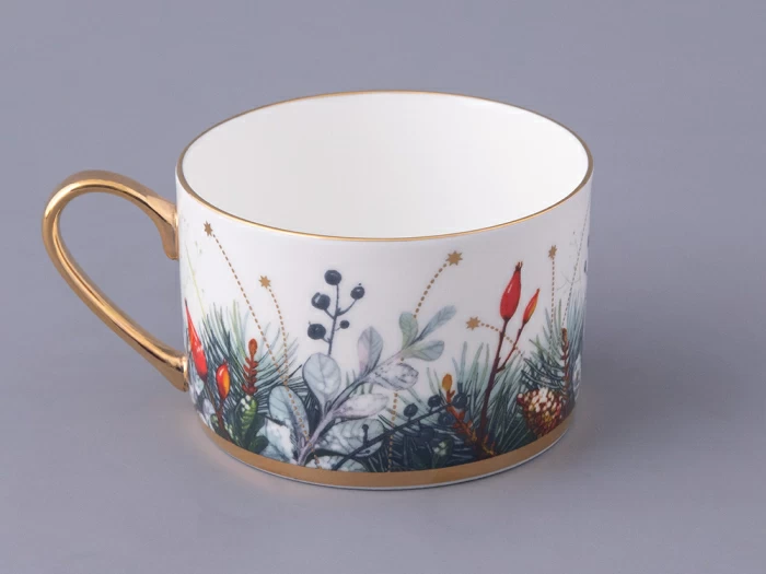 Чашка с блюдцем 250 мл форма Идиллия рисунок Календа, арт. 81.30758.00.1, 