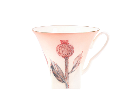 Чашка с блюдцем чайная 250 мл форма Петрополь рисунок Репейник арт. 81.27626.00.1