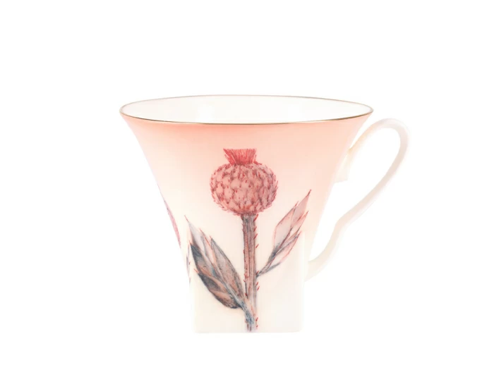 Чашка с блюдцем чайная 250 мл форма Петрополь рисунок Репейник арт. 81.27626.00.1, 