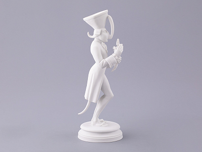 Скульптура в подарочной упаковке, форма Карнавал 2, рисунок Белый, арт. 81.33714.00.1