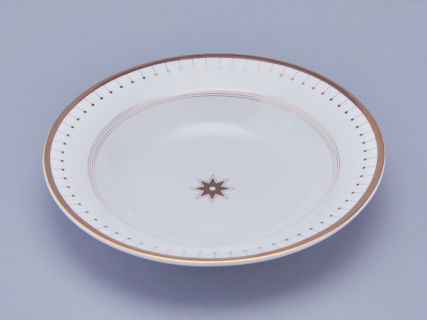 Тарелка глубокая 235 мм форма Стандартная 2 рисунок Азур золотой арт. 80.93400.00.1, 