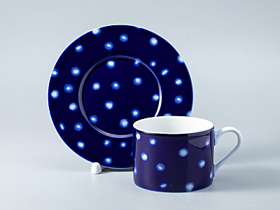 Чашка с блюдцем форма Соло рисунок Реки России. Обь арт. 81.28758.00.1