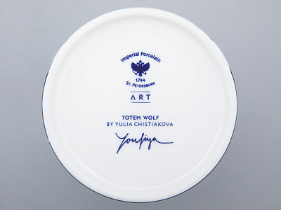 Свеча ароматическая в подарочной упаковке, рисунок Тотем. Волк аромат Тиковое дерево арт. 81.31596.00.1