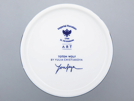 Свеча ароматическая в подарочной упаковке, рисунок Тотем. Волк аромат Тиковое дерево арт. 81.31596.00.1