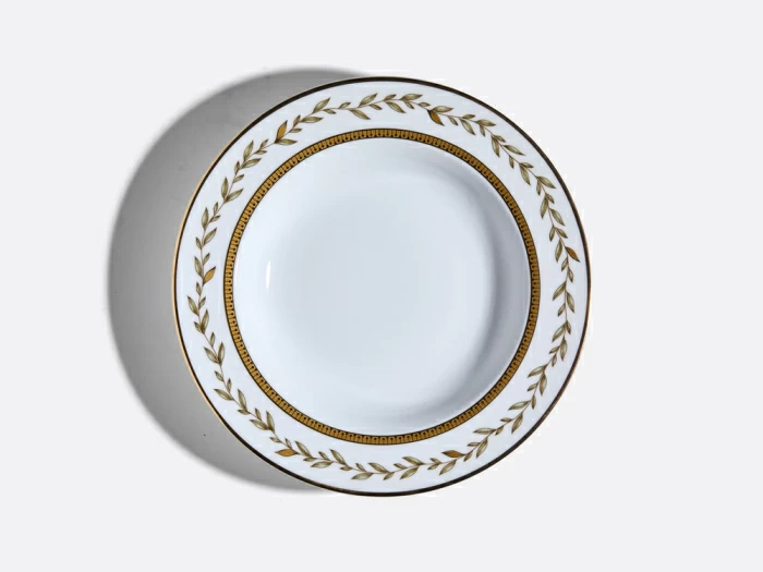 Тарелка глубокая 225 мм, форма Европейская-2, рисунок Нефритовый фон, арт. 80.85351.00.1, 