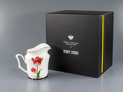 Подарочный набор сливочник 120 мл., форма Юлия рисунок Волшебный сад, арт. 81.30909.00.1