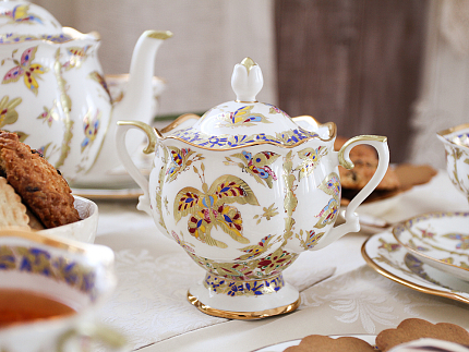 Сервиз чайный форма Наташа рисунок Фантастические бабочки 6 персон 30 предметов арт. 81.15141.00.1