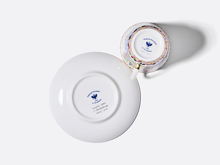 Чашка с блюдцем кофейная 165 мл.,  форма Майская, рисунок Голубое озеро арт. 81.13568.00.1