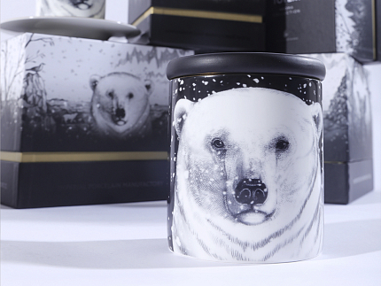 Свеча ароматическая в подарочной упаковке, рисунок Тотем. Медведь аромат Черный перец арт. 81.31597.00.1