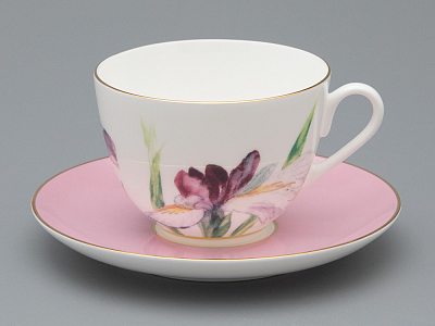 Чашка с блюдцем L’Art des Fleurs в подарочной упаковке, форма Весенняя 2, рисунок Роузи, арт 81.33402.00.1