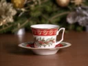 Чашка с блюдцем чайная 210 мл форма Юлия рисунок Рождественское чаепитие арт. 81.30682.00.1, 