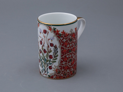 Бокал 400 мл в подарочной упаковке, форма Соло, рисунок Клюква заповедная, арт. 81.34281.00.1