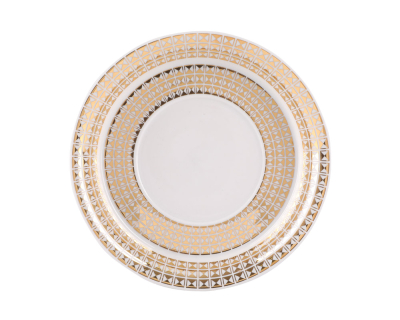 Чашка с блюдцем чайная форма Гербовая рисунок Зазеркалье. Полосы, арт. 81.27709.00.1, 