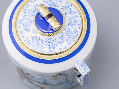 Сахарница, форма Гербовая, рисунок Зимние забавы арт. 80.07796.00.1