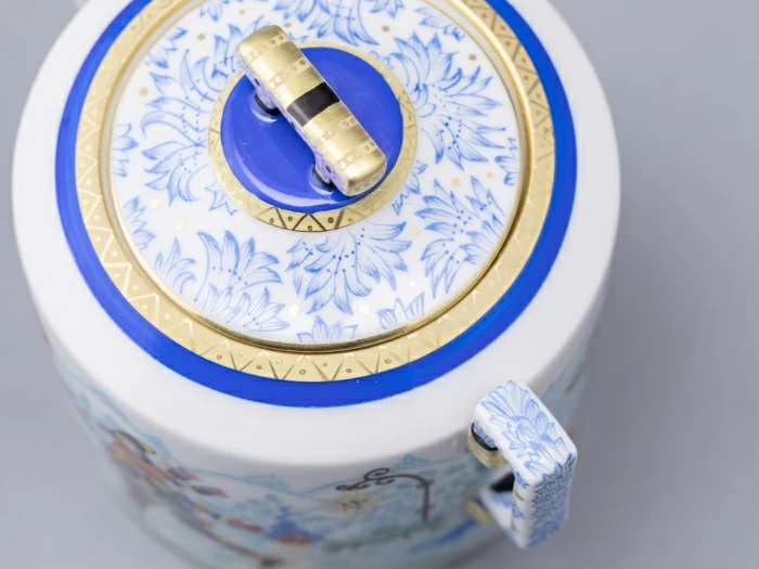 Сахарница, форма Гербовая, рисунок Зимние забавы арт. 80.07796.00.1, 