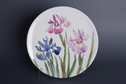 Блюдо декоративное 350 Круглая Ирисы  арт. 60.06529.00.1, 