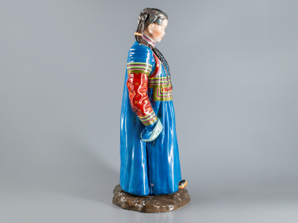 Скульптура Народности России, Монгольская женщина, арт 82.90180.00.1, 