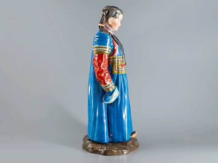 Скульптура Народности России, Монгольская женщина, арт 82.90180.00.1, 