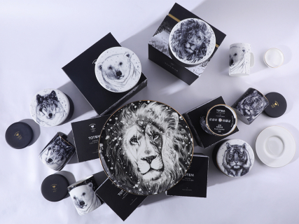Шкатулка в подарочной упаковке, форма Идиллия, рисунок Тотем. Лев арт. 81.31592.00.1, 