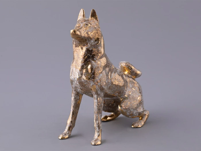 Скульптура форма Лайка, рисунок Золото, арт 82.97488.00.1, 