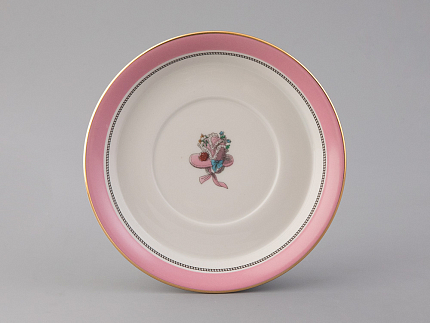 Чашка с блюдцем чайная 220 мл форма Гербовая рисунок Modes de Paris 1828 арт. 81.25414.00.1