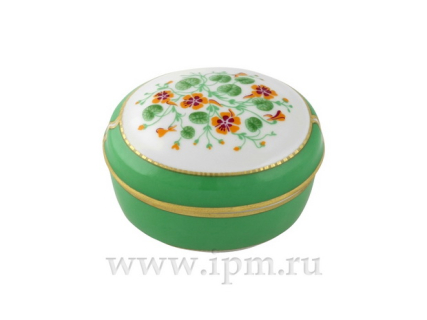 Туалетная коробочка форма Овальная рисунок Настурция арт. 80.60281.00.1, 