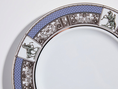 Сервиз столовый на 6 персон 18 предметов, форма Европейская, рисунок Серебряный город, арт. 81.11461.00.1