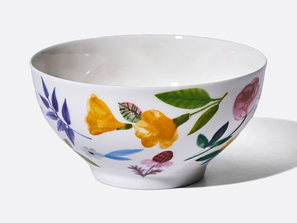 Чашка с блюдцем чайная форма Купольная рисунок Primavera (Примавера), арт. 81.34274.00.1