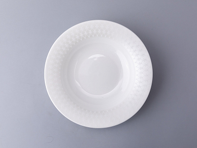 Тарелка глубокая 235 мм, форма Стандартная - 2, рисунок Жемчужная сетка, арт. 80.03016.00.1