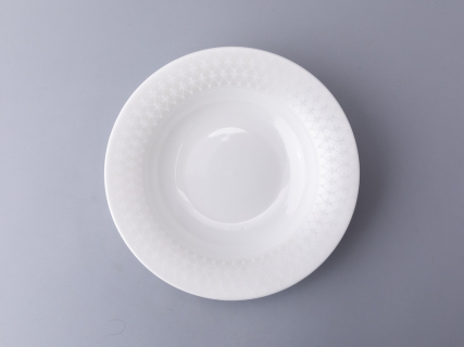 Тарелка глубокая 235 мм, форма Стандартная - 2, рисунок Жемчужная сетка, арт. 80.03016.00.1, 