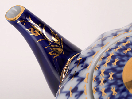 Сервиз чайный Тюльпан Кобальтовая сетка, 6 персон 14 предметов, арт. 81.20942.00.1