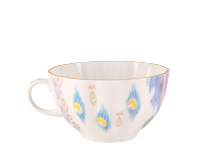 Чашка с блюдцем форма Тюльпан рисунок Перо павлина, арт. 81.27961.00.1, 