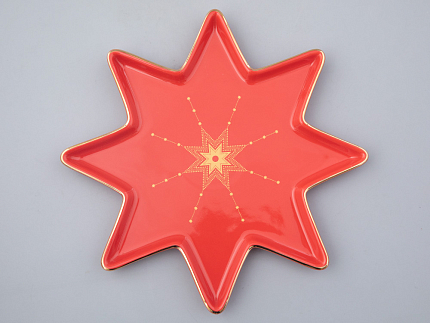 Подарочный набор тарелок, форма Звезда рисунок Скарлетт, арт. 81.27758.00.1