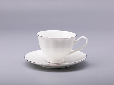 Сервиз чайный форма Нега рисунок Платиновая лента, 6 персон 14 предметов, арт. 81.30715.00.1