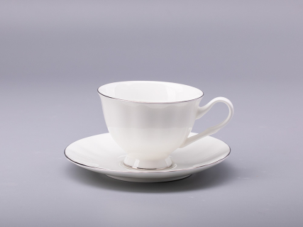 Сервиз чайный форма Нега рисунок Платиновая лента, 6 персон 14 предметов, арт. 81.30715.00.1, 