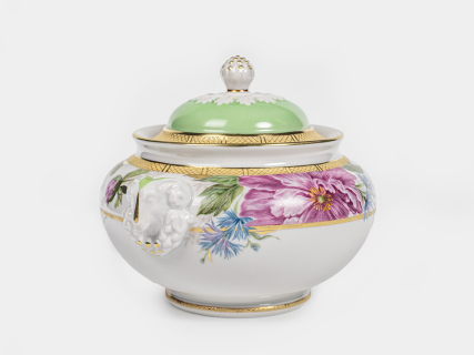 Сервиз чайный на 6 персон 14 предметов, форма Александр III рисунок Дыхание лета, арт. 61.21074.00.5, 